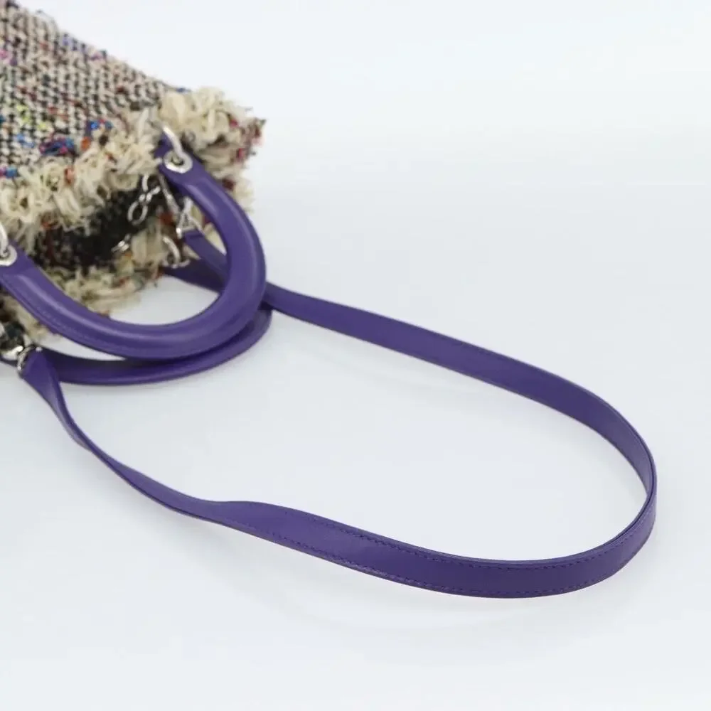 Chanel Canvas Lady Dior Handbag Multicolor
